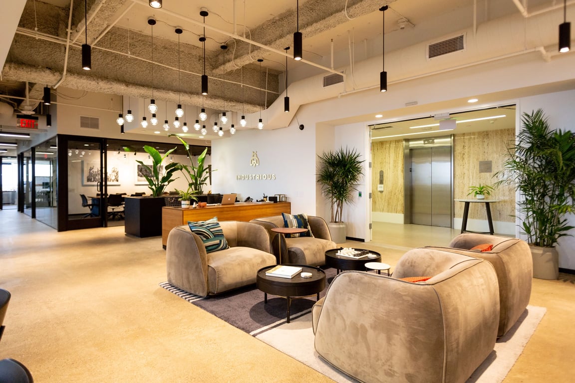 An interior shot of Industrious - West Hollywood - 9255 Sunset Blvd