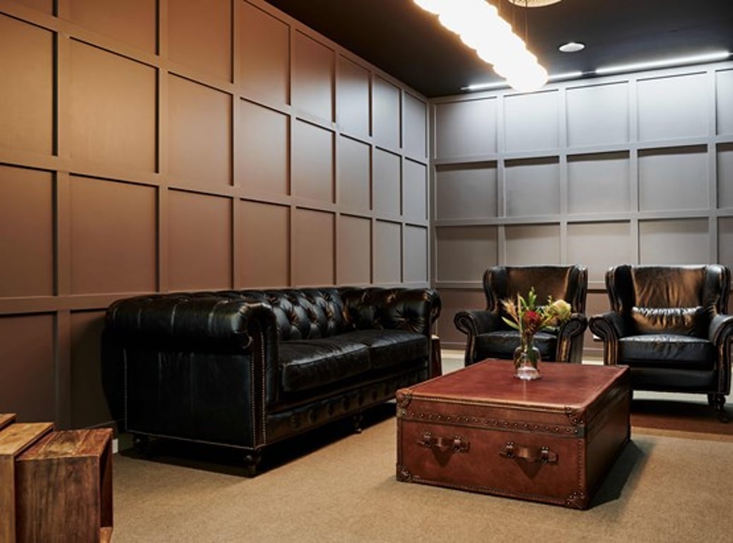 An interior shot of The Den