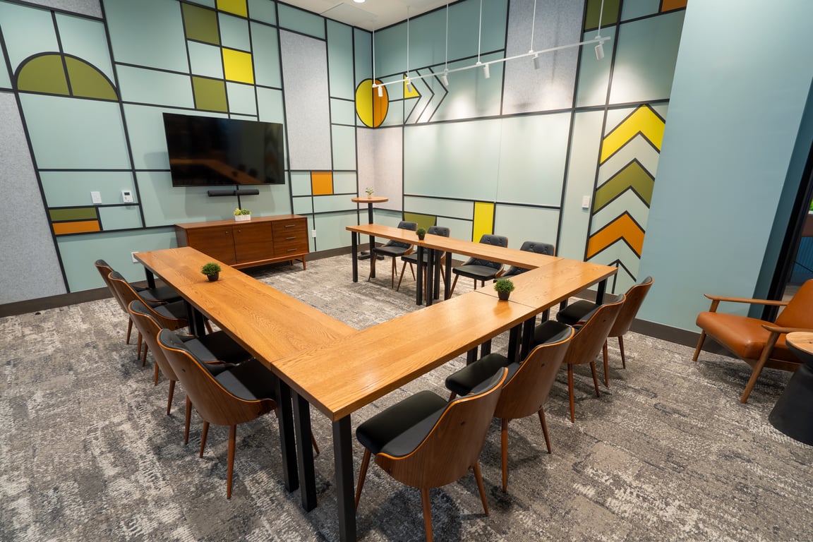 An interior shot of Glass Room