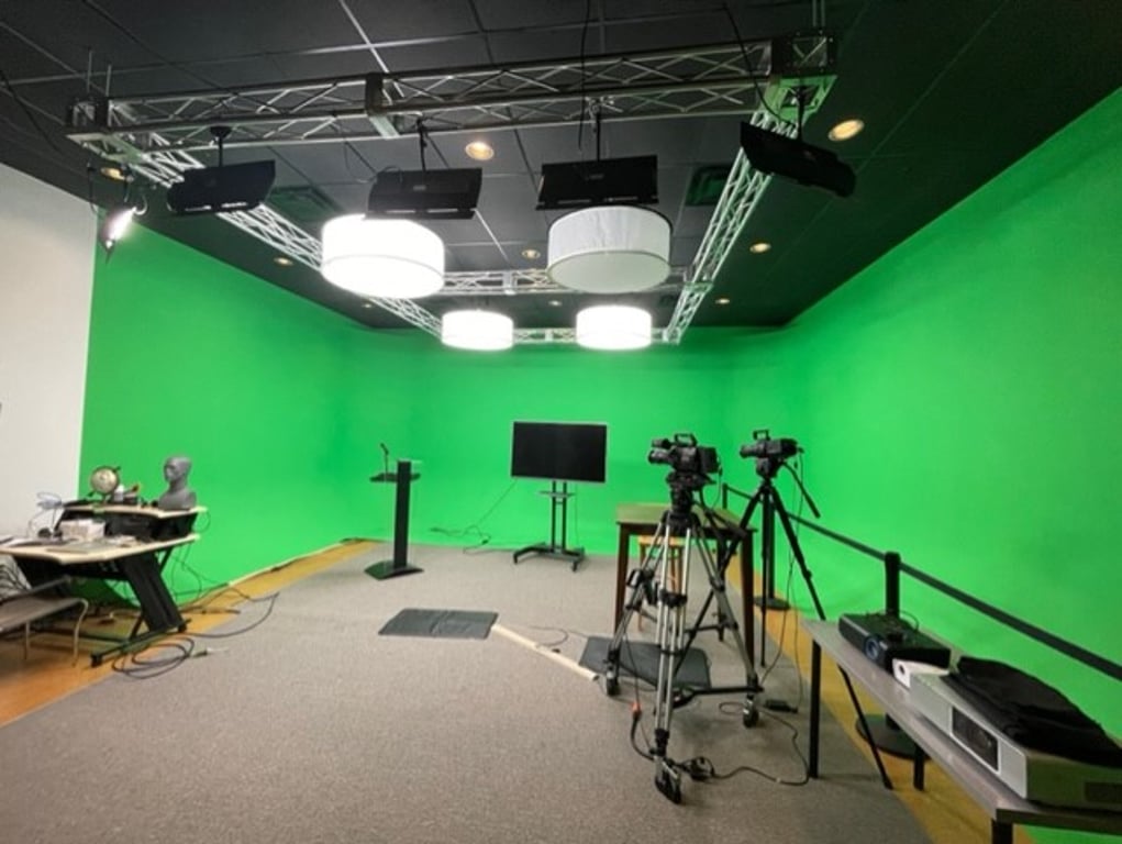 An interior shot of Green Screen & Production Studio