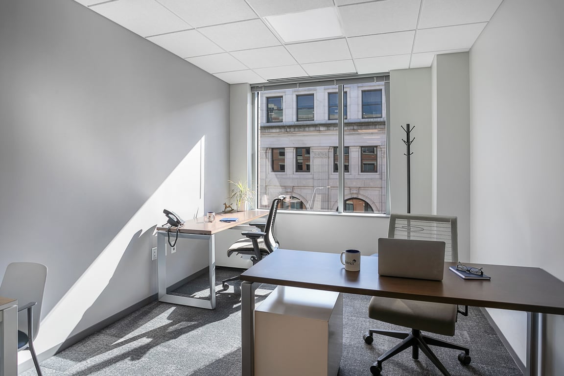 An interior shot of 3-5 Person Private Interior Office