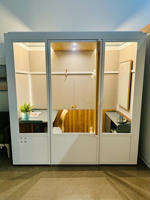An interior shot of Personal Office Pod