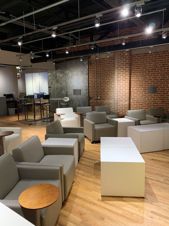 An interior shot of FireWorks Coworking