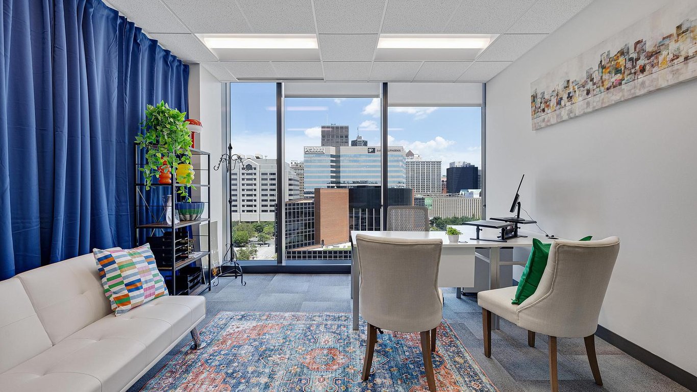 An interior shot of Private Office Day Pass - Large Office w/ window