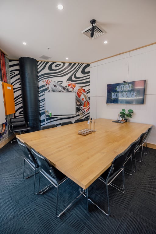 An interior shot of The Koi Pond