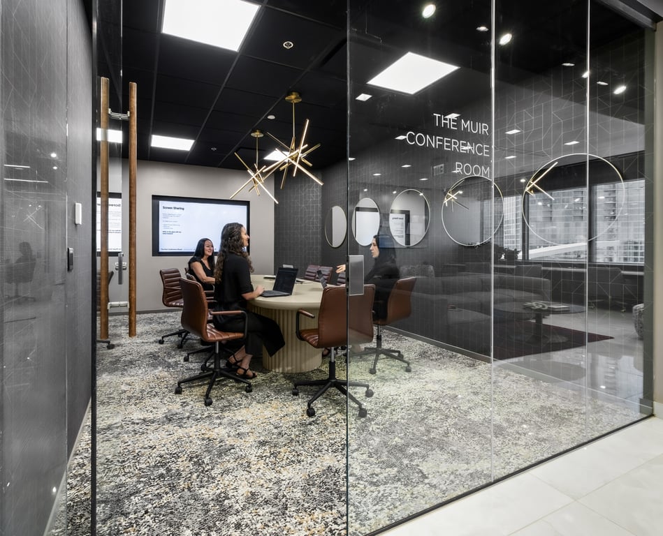 An interior shot of Muir Boardroom