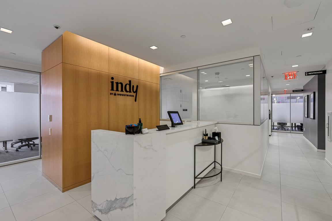 An interior shot of Industrious - Indy by Industrious 540 Madison
