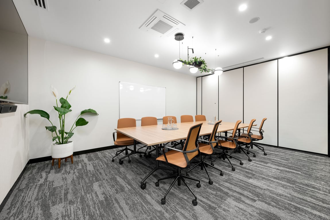 An interior shot of Boardroom 1 - 10 person