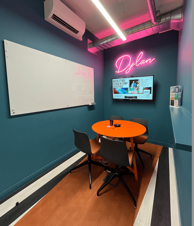 An interior shot of Dylan