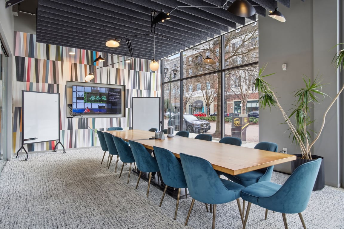 An interior shot of Shark Tank Room