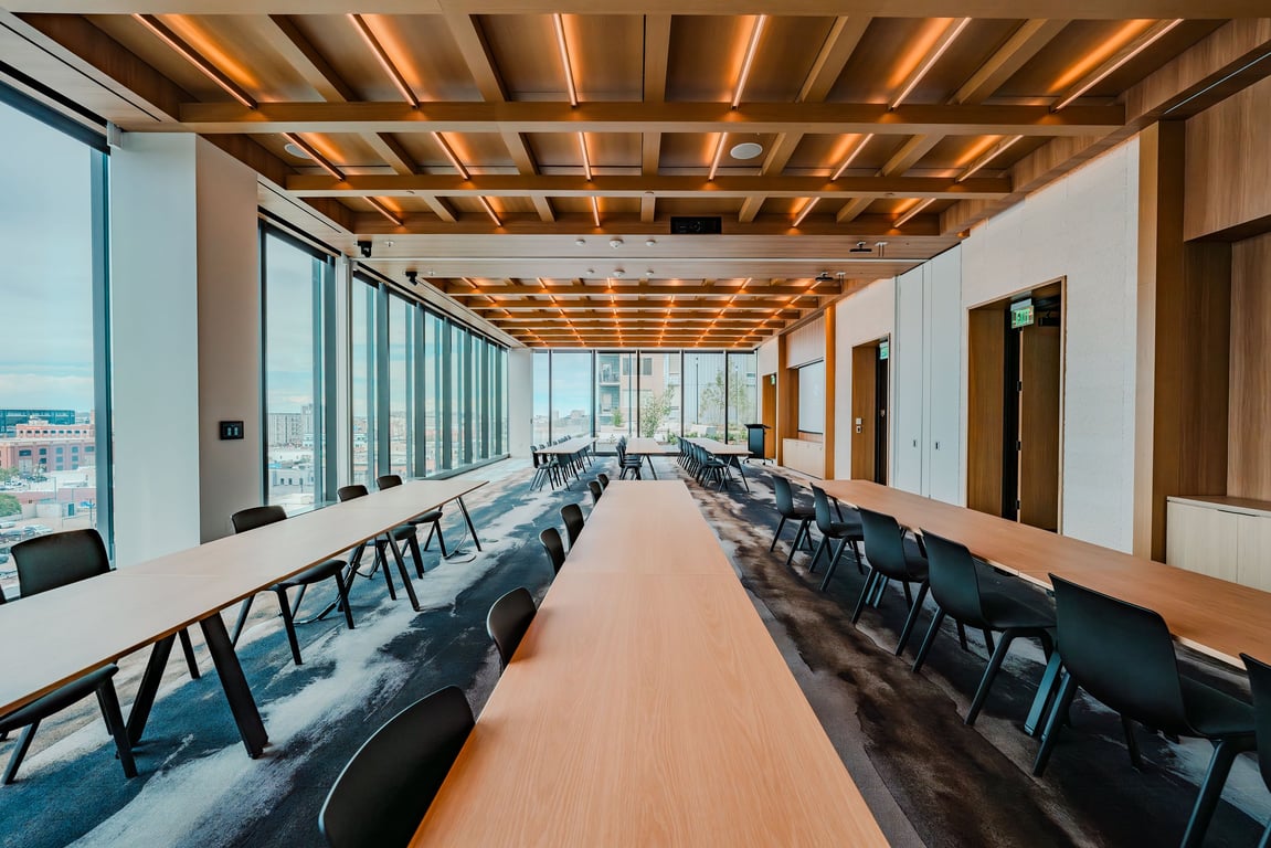 An interior shot of Summit