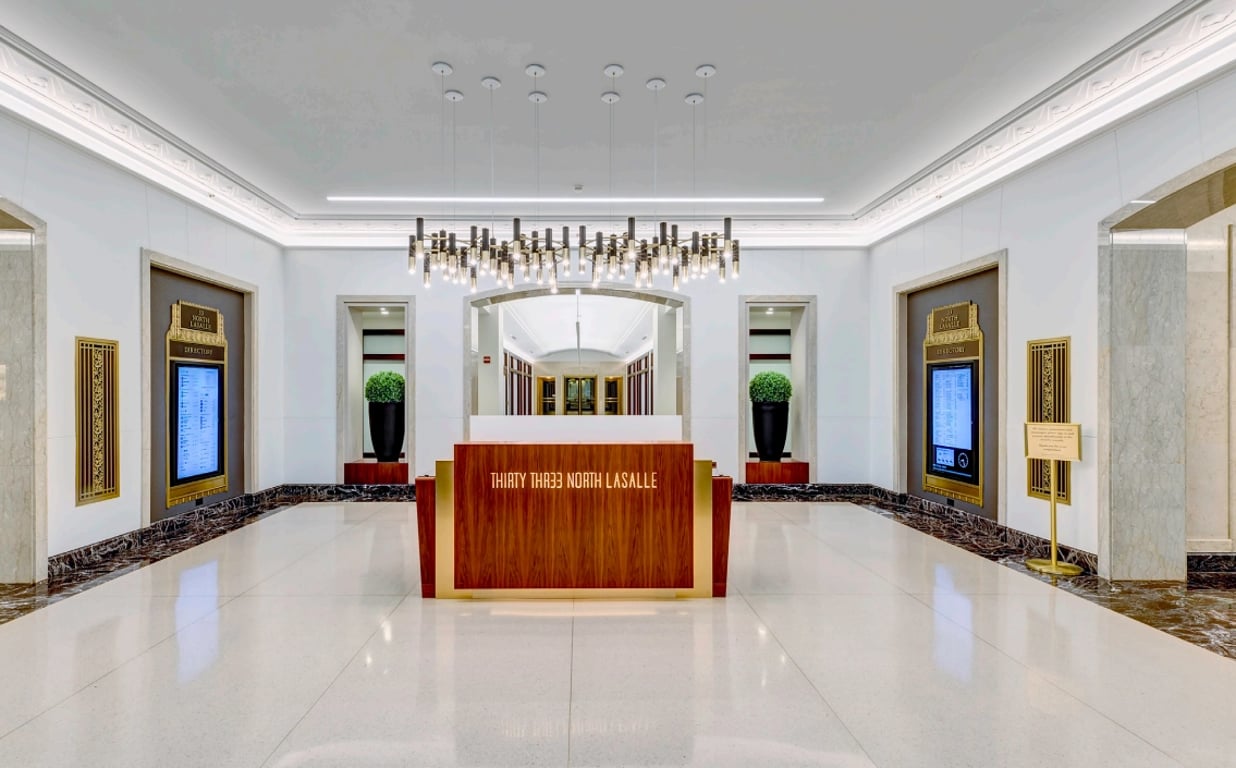 An interior shot of Industrious - North LaSalle