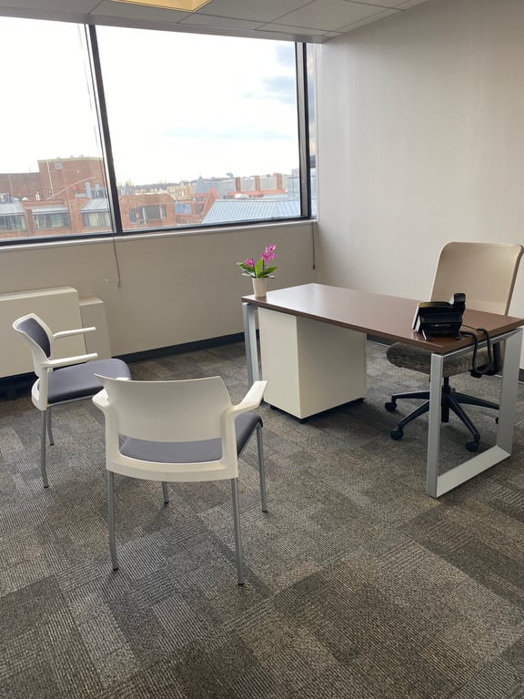 An interior shot of 1 Person Private Interior Office