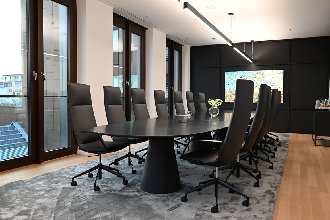 An interior shot of Corner Board Room