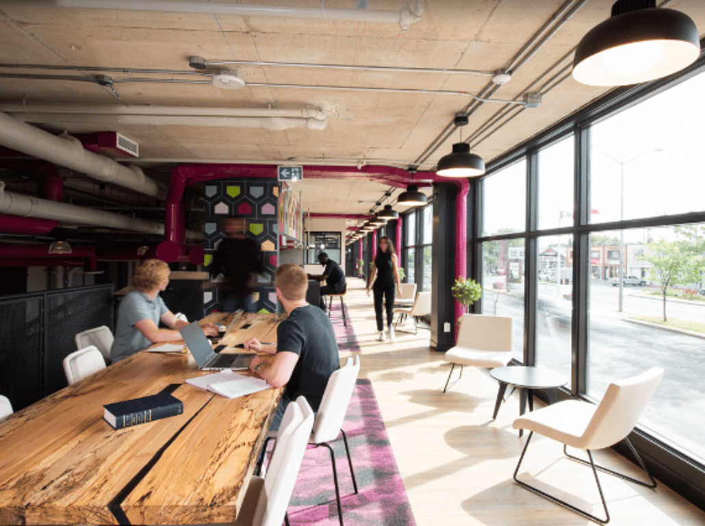 An interior shot of Merge Spaces - Kingston Rd