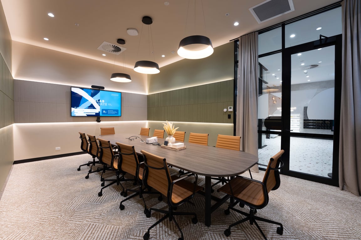 An interior shot of Cochranes Board Room
