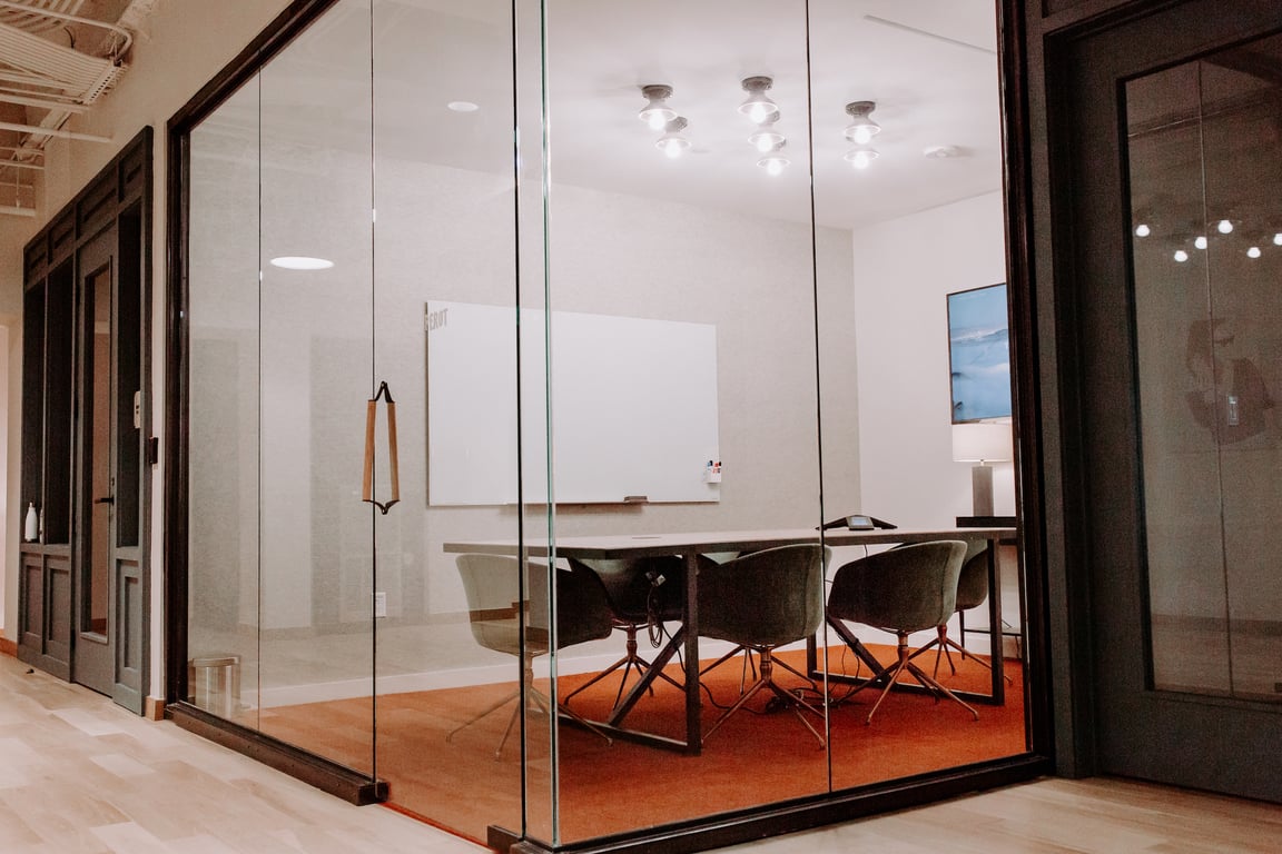 An interior shot of Perot Conference Room
