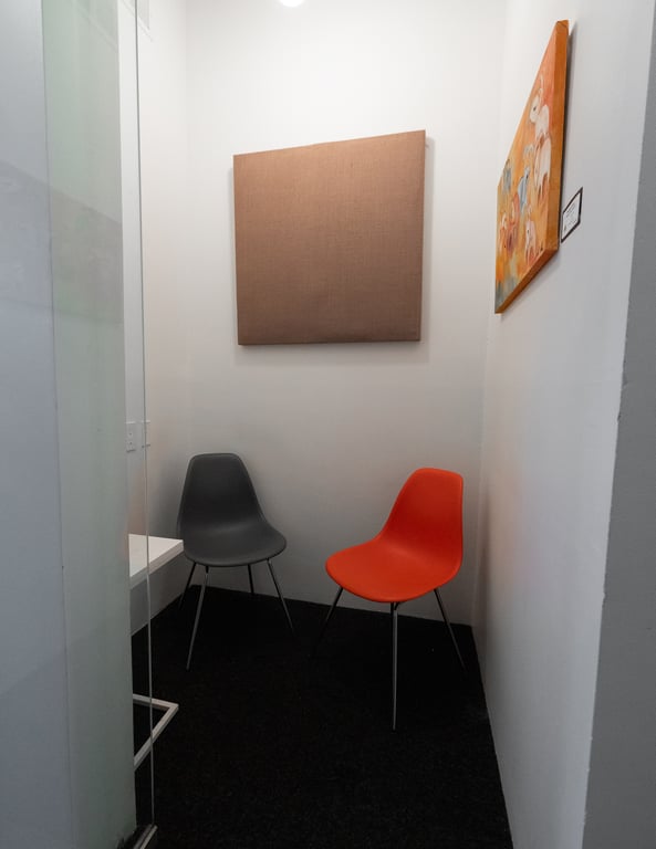 An interior shot of Chat Room 2