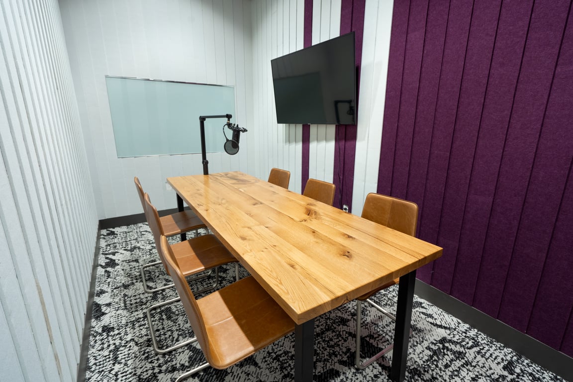 An interior shot of Podcast Room