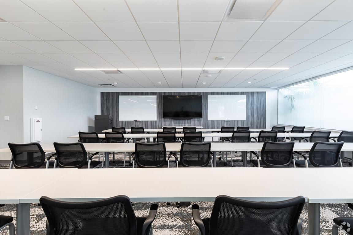 An interior shot of Modern Training Room