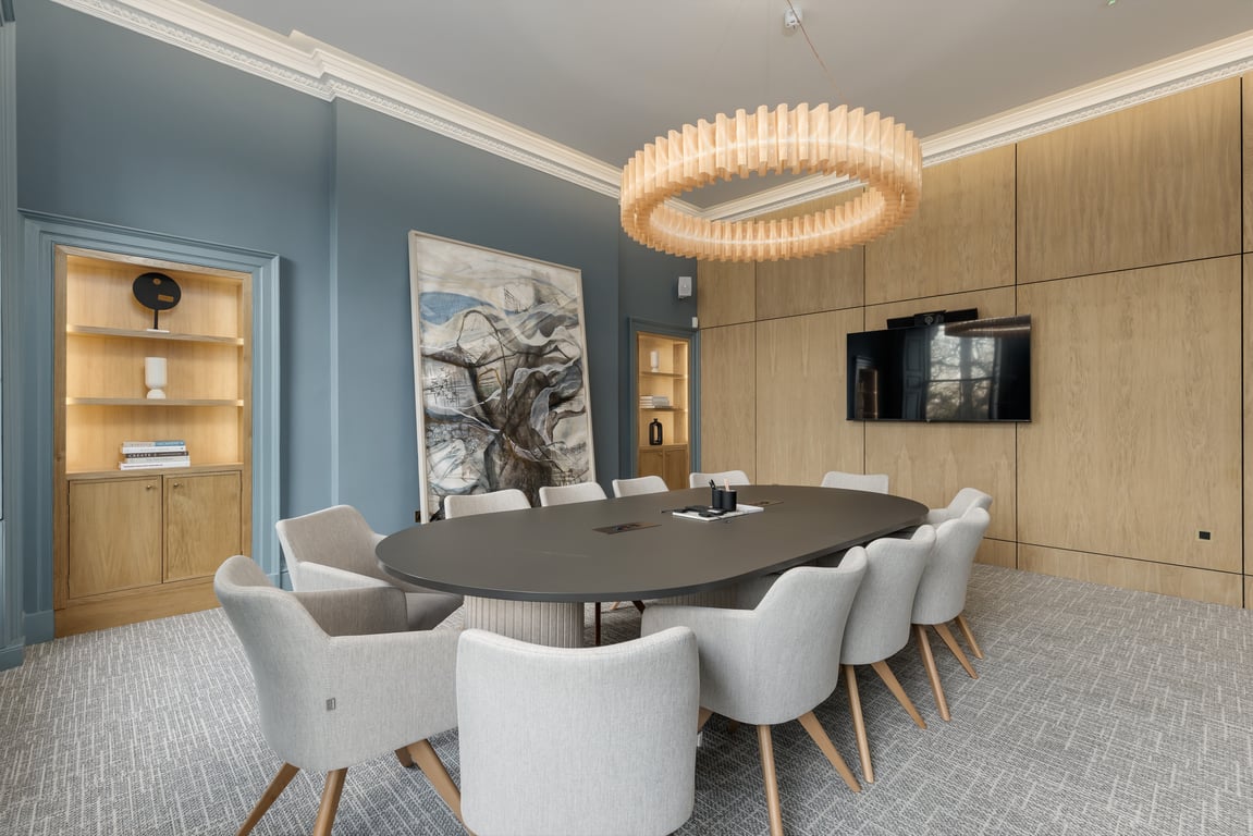 An interior shot of The New Town Boardroom