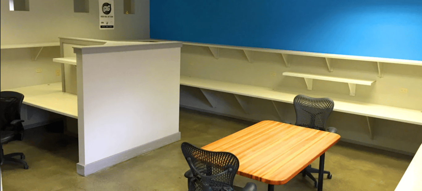 An interior shot of SpaceShareCDA