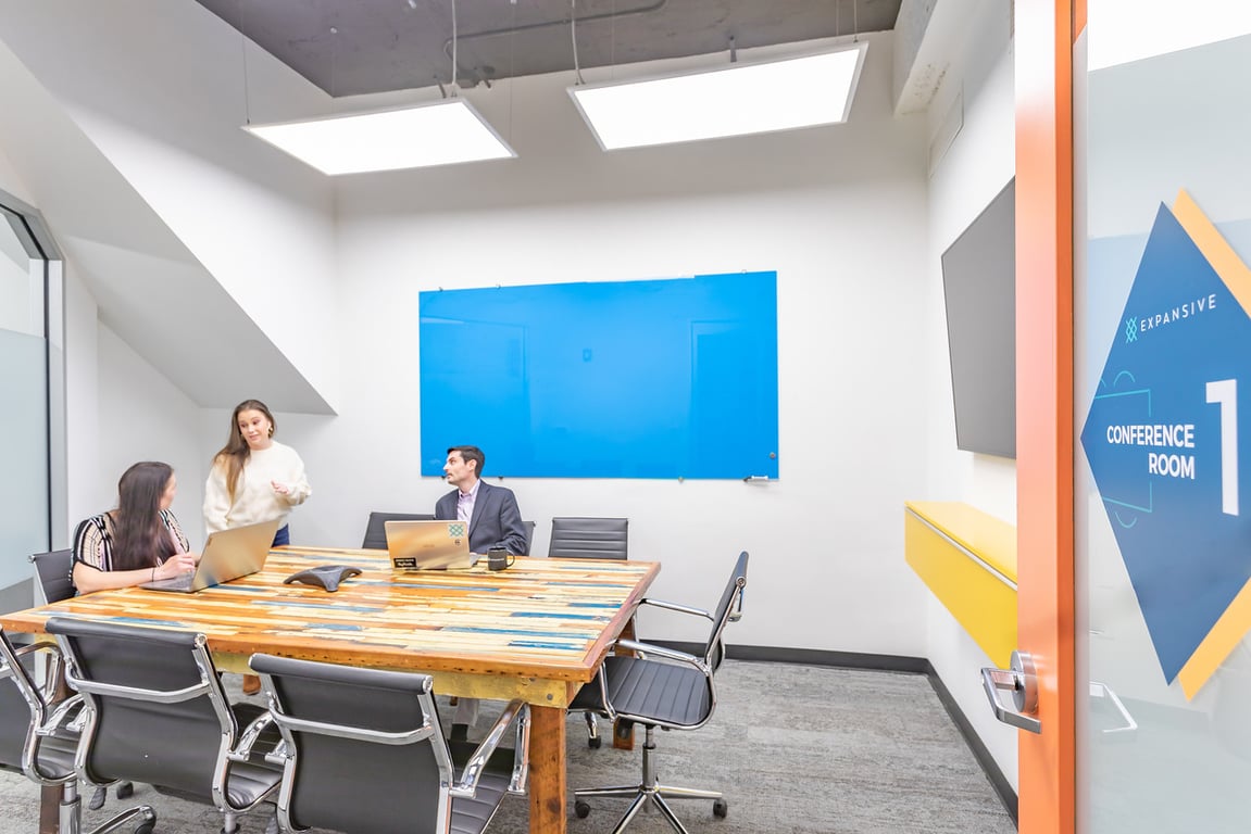 An interior shot of Conference Room 1