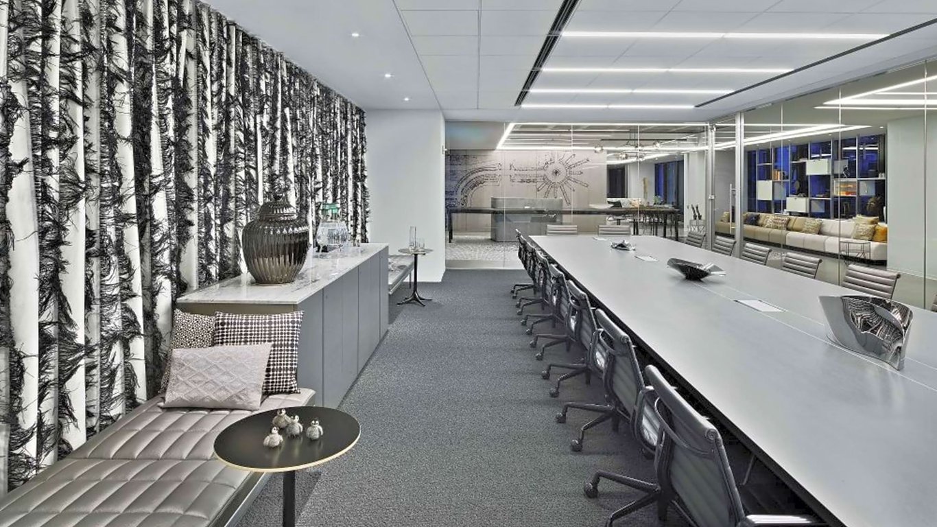 An interior shot of Chicago Boardroom