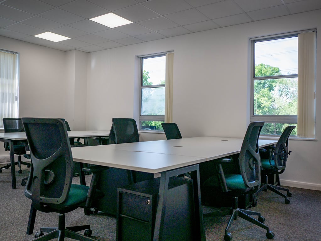 An interior shot of 12 Person Private Day Office