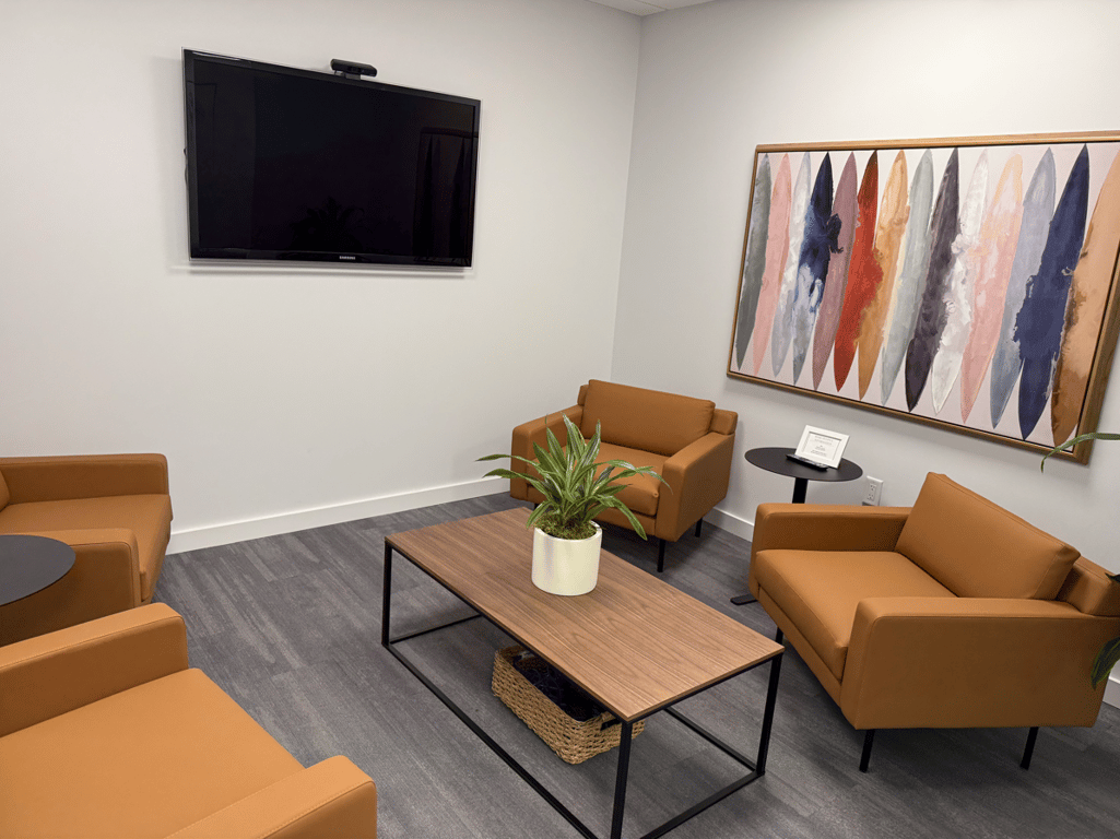 An interior shot of Dillard Huddle Room