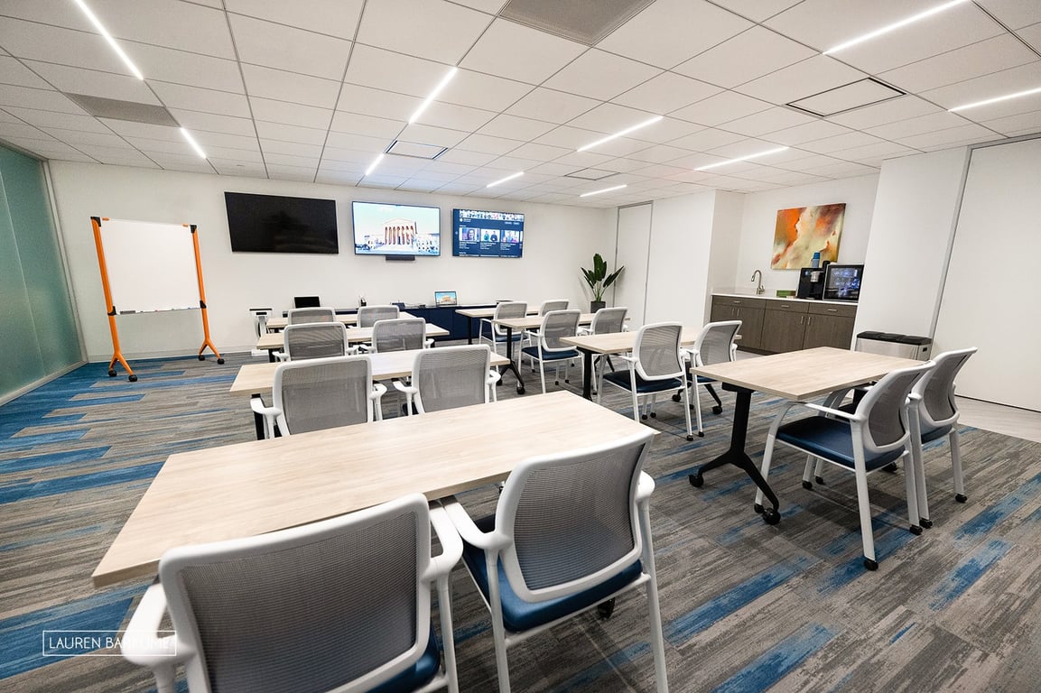 An interior shot of The Think Tank Meeting Space