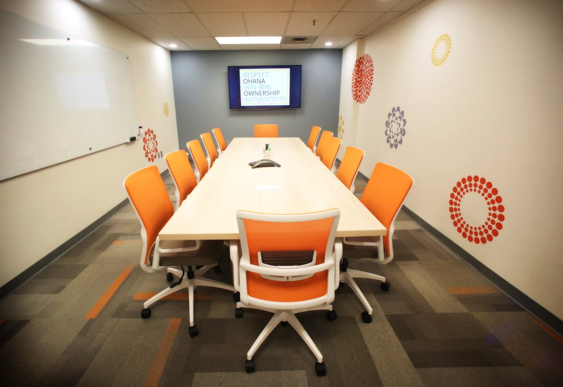 An interior shot of Conference Room 1