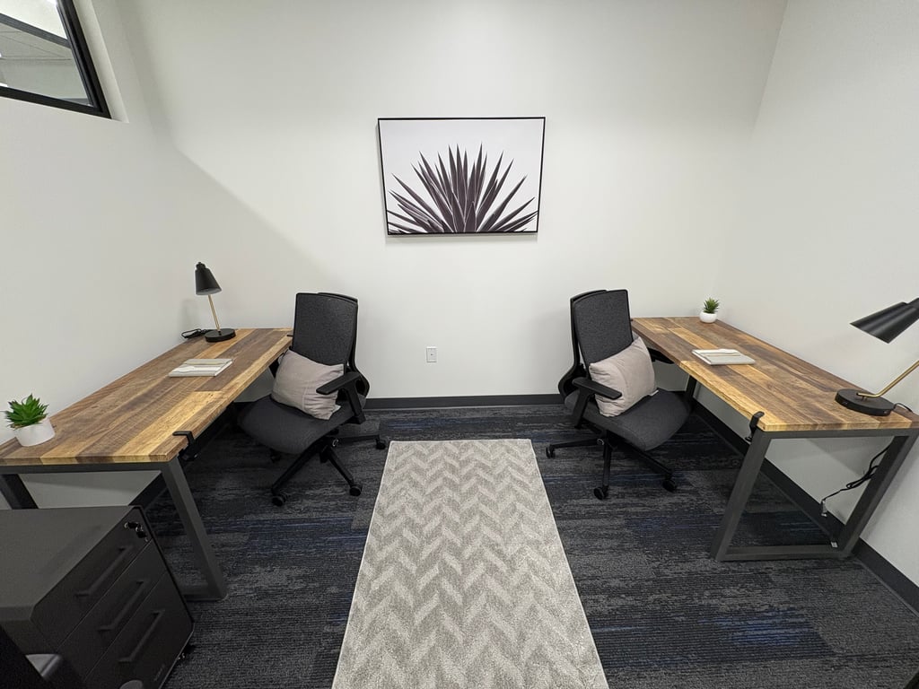 An interior shot of Two Person Private Office