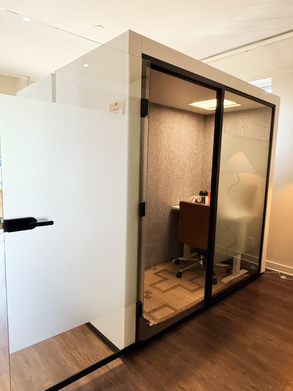 An interior shot of ALCOVE Pod 5 - Vale of Cashmere