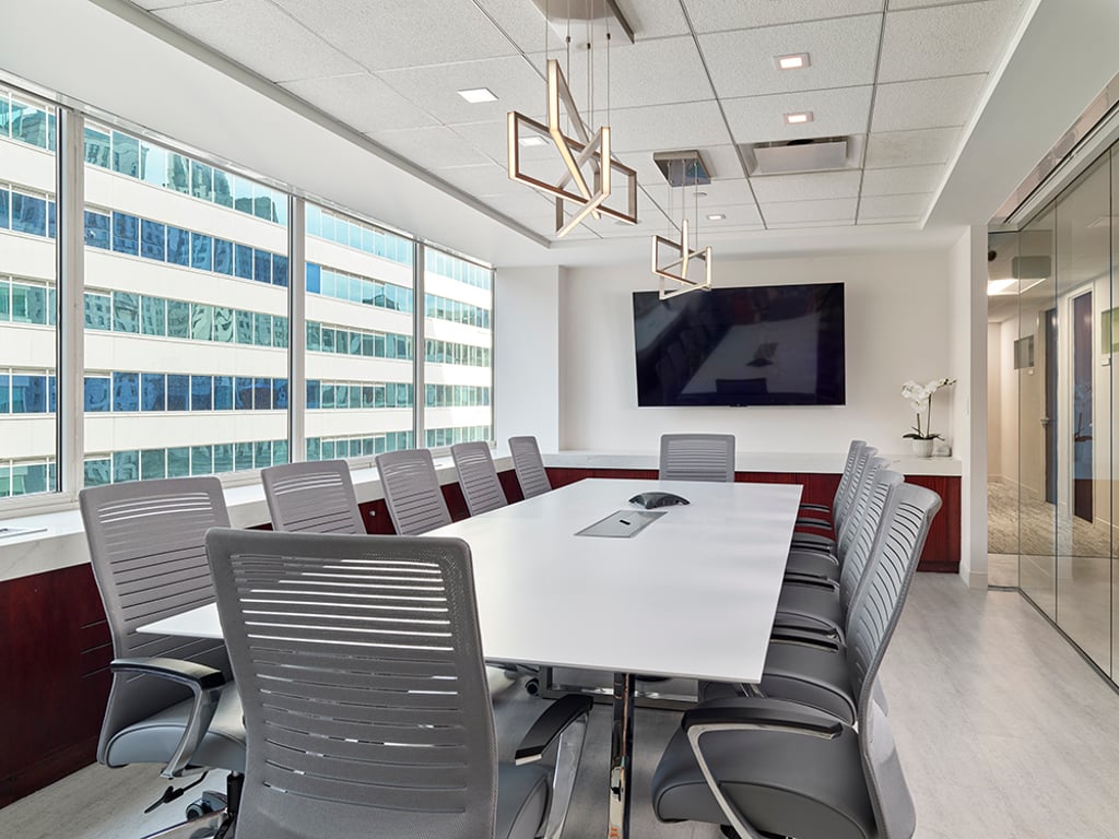 An interior shot of Philadelphia Boardroom