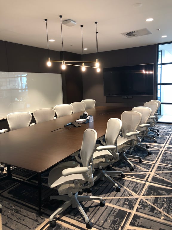 An interior shot of Boardroom 23A