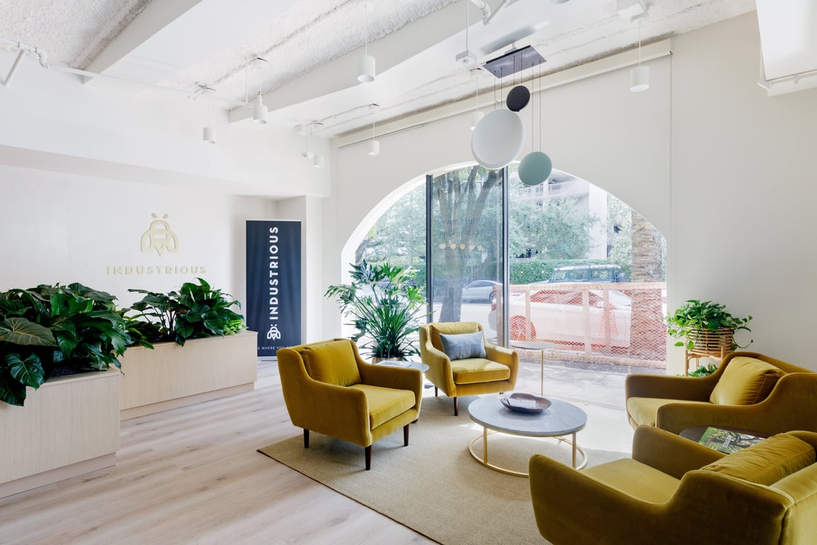 An interior shot of Industrious - Coconut Grove