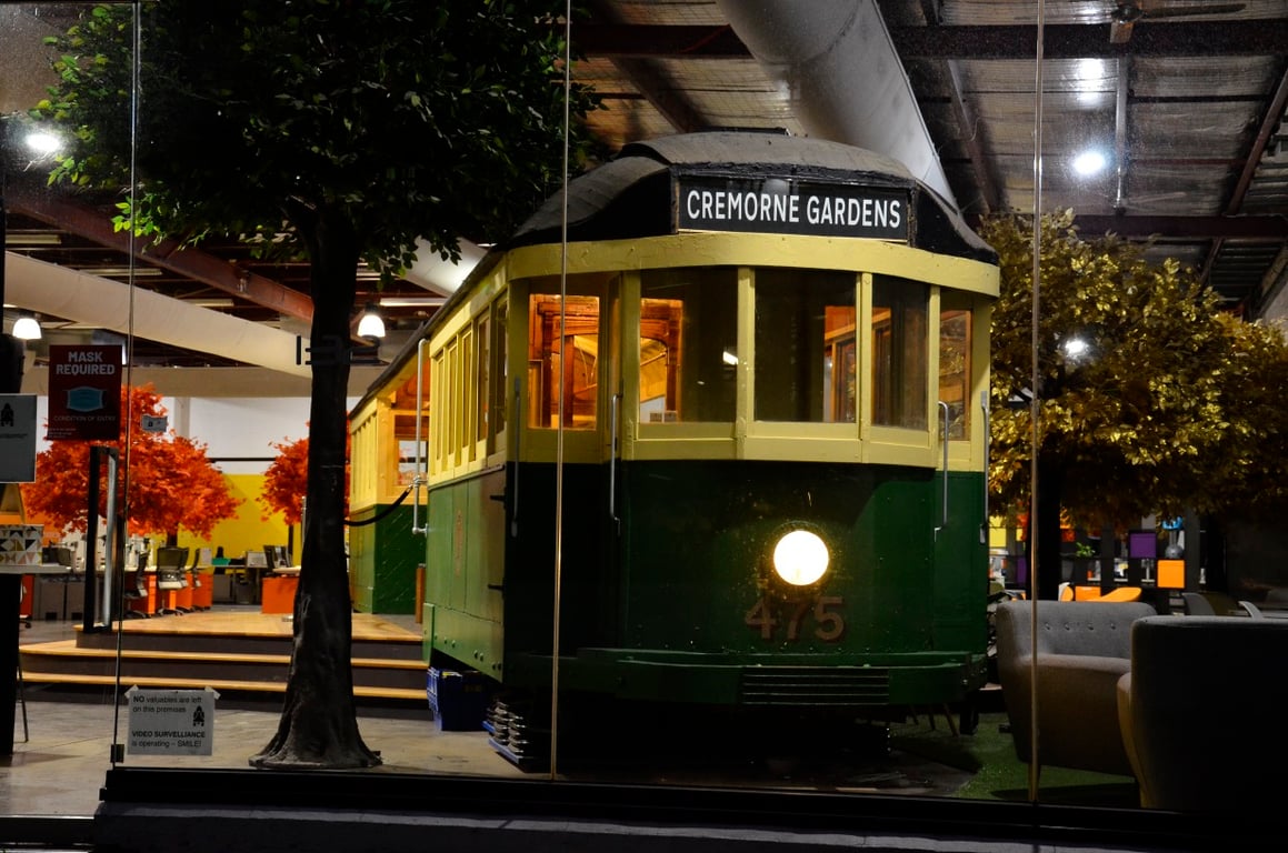 An interior shot of LaunchPad Tram Saloon North