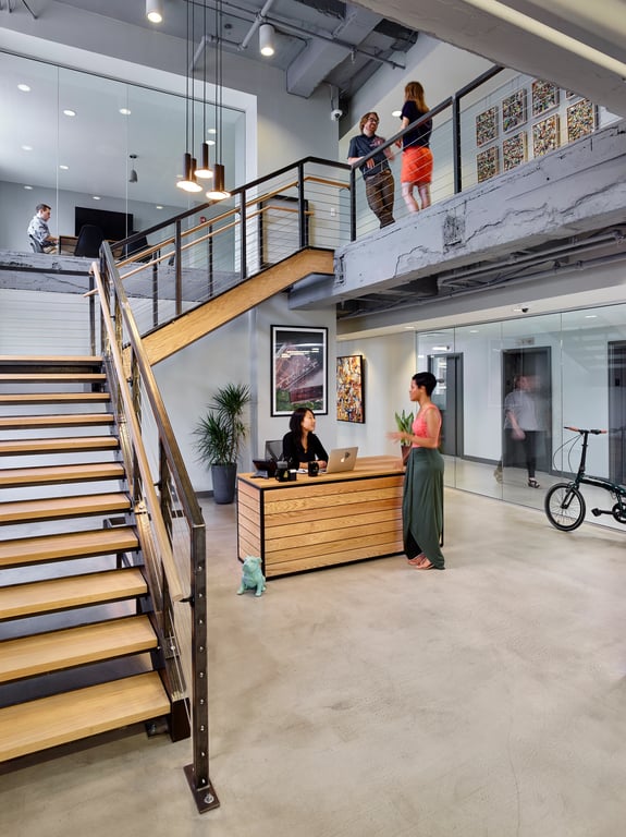 An interior shot of Industrious - Avenue of the Arts