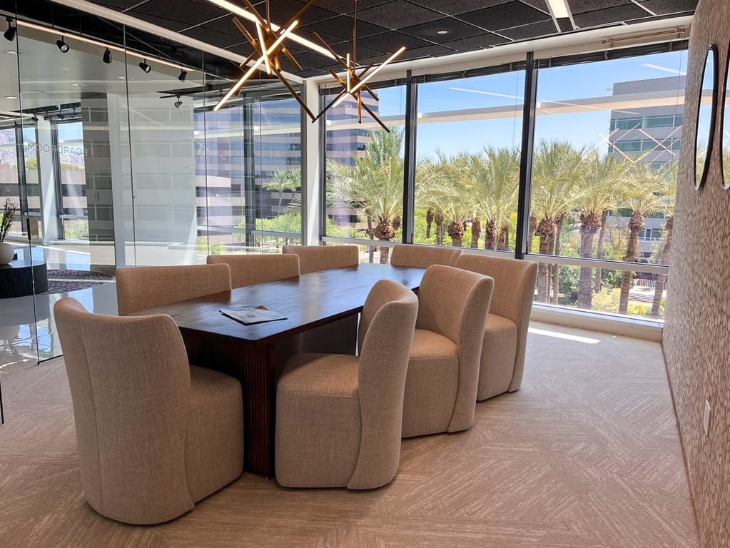 An interior shot of The Bentley Boardroom
