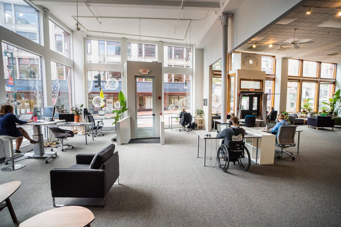 An interior shot of Think Tank Coworking - Portland