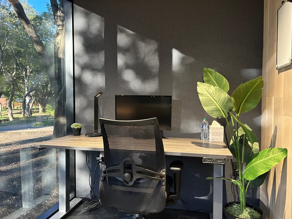 An interior shot of Private office at REMO Workspaces