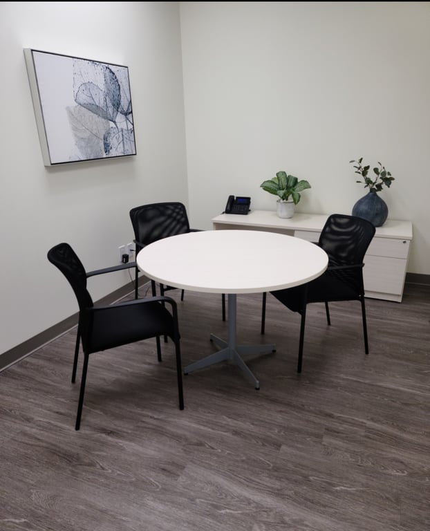 An interior shot of Private Office