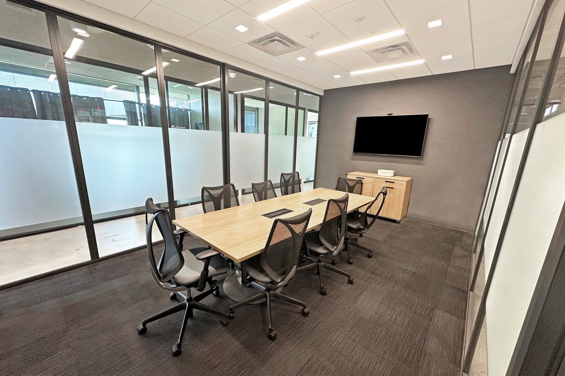 An interior shot of 10 Person Meeting Room