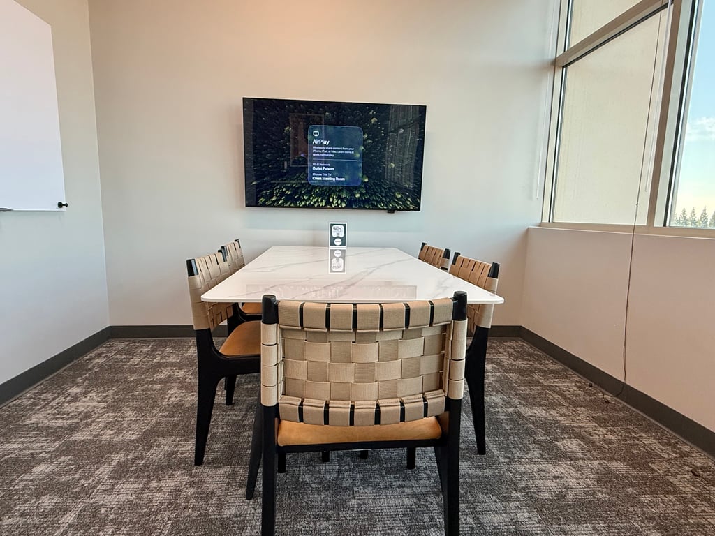 An interior shot of Creek Meeting Room