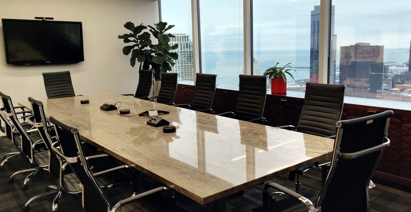 An interior shot of The Sears Tower Conference Room