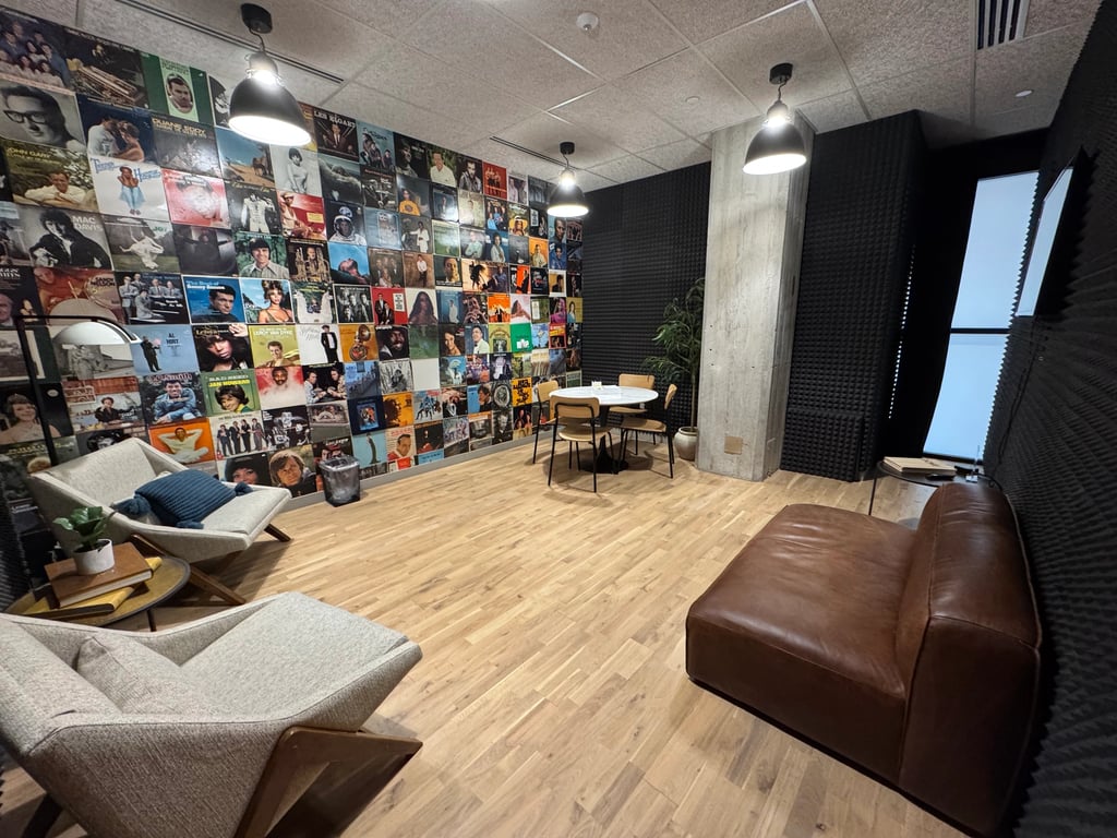 An interior shot of Podcast Room (2-I)