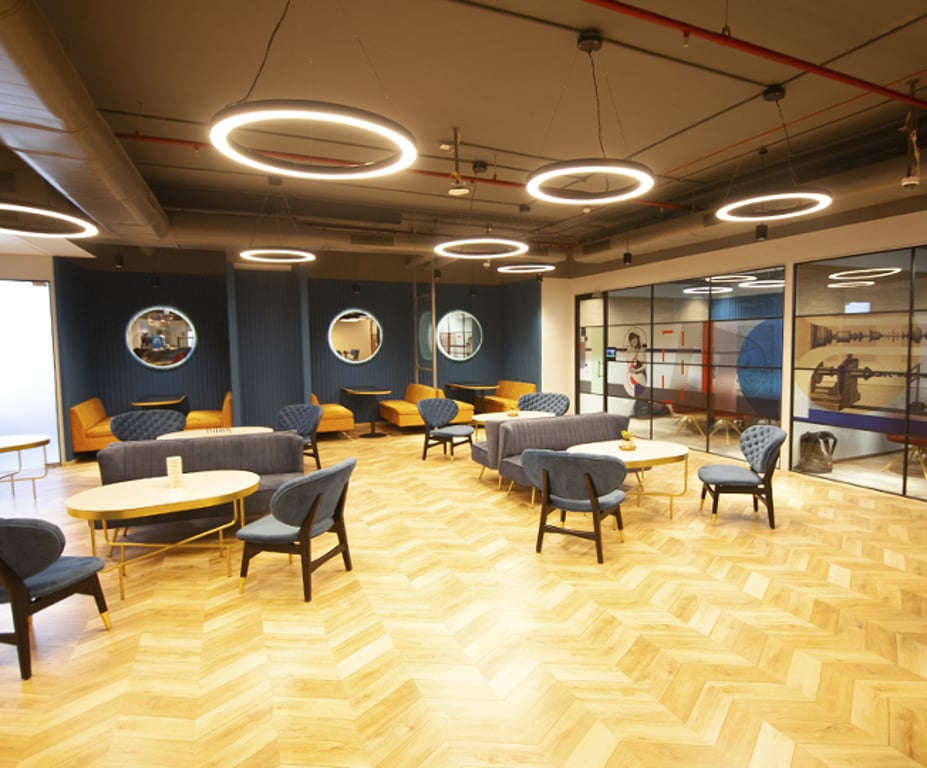 An interior shot of Awfis - Auram Q Parc