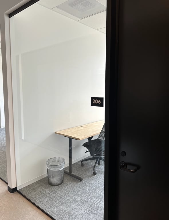 An interior shot of Office 206