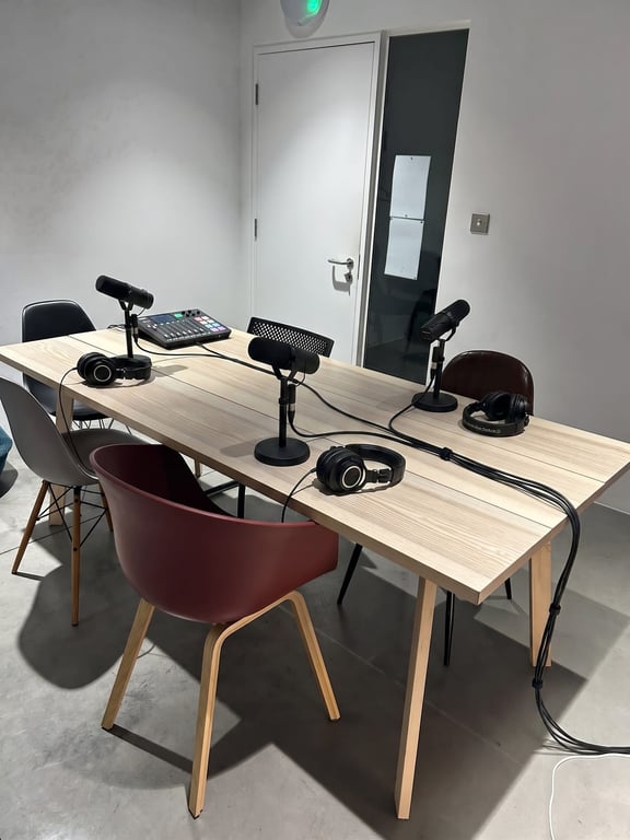 An interior shot of Podcast Room